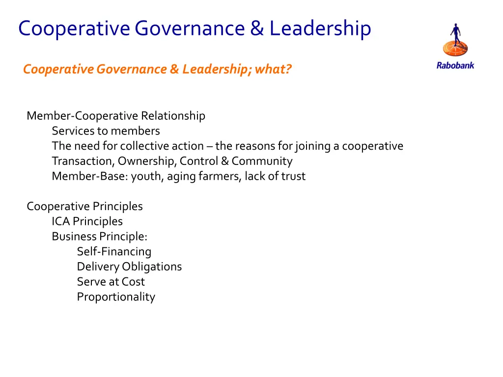 cooperative governance leadership