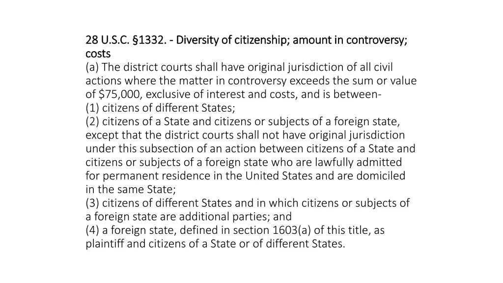 28 u s c 28 u s c 1332 costs costs a the district