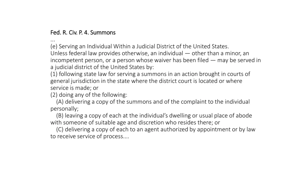 fed r civ p 4 summons fed r civ p 4 summons