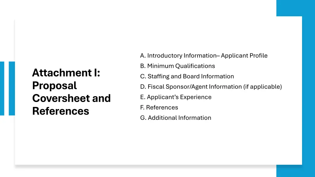 a introductory information applicant profile