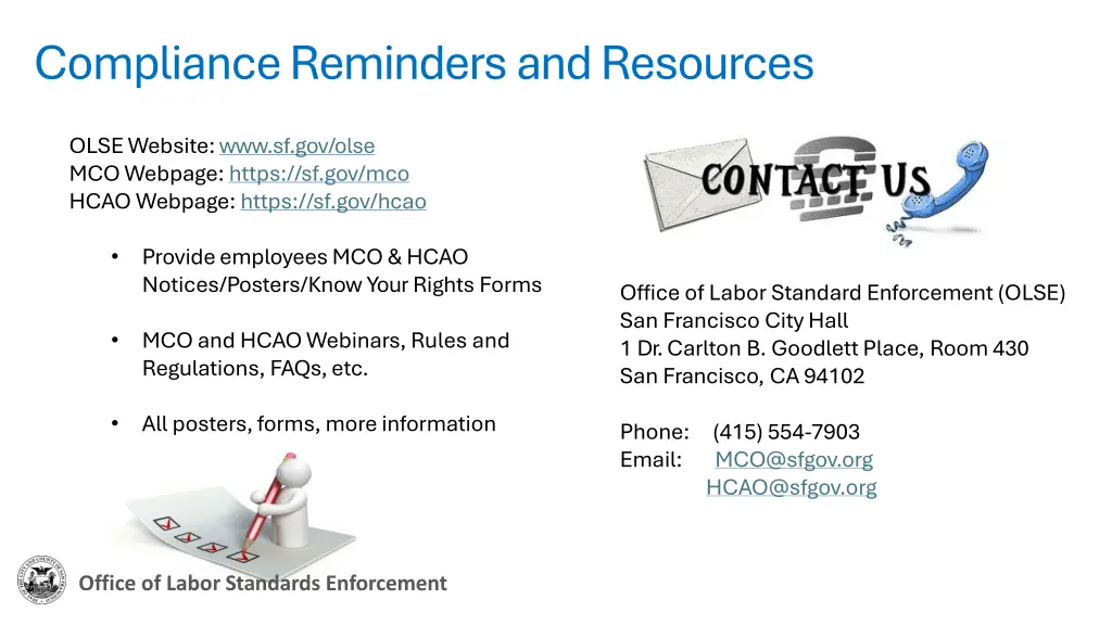 compliancereminders and resources