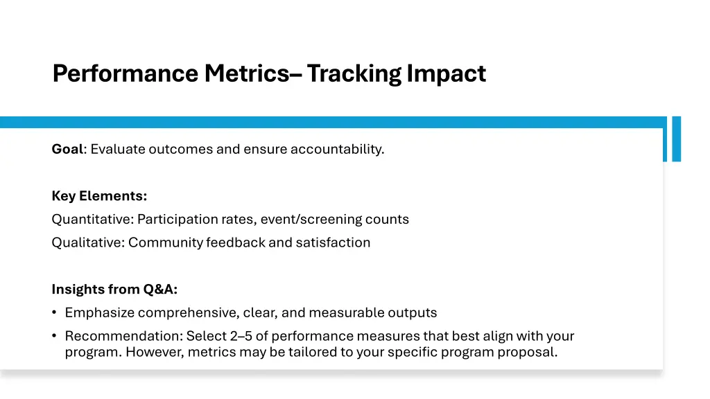 evaluate outcomes and ensure accountability
