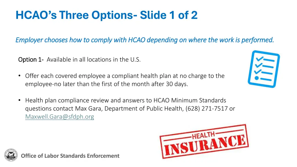 hcao s three options slide 1 of 2