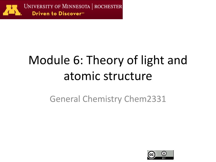 module 6 theory of light and atomic structure