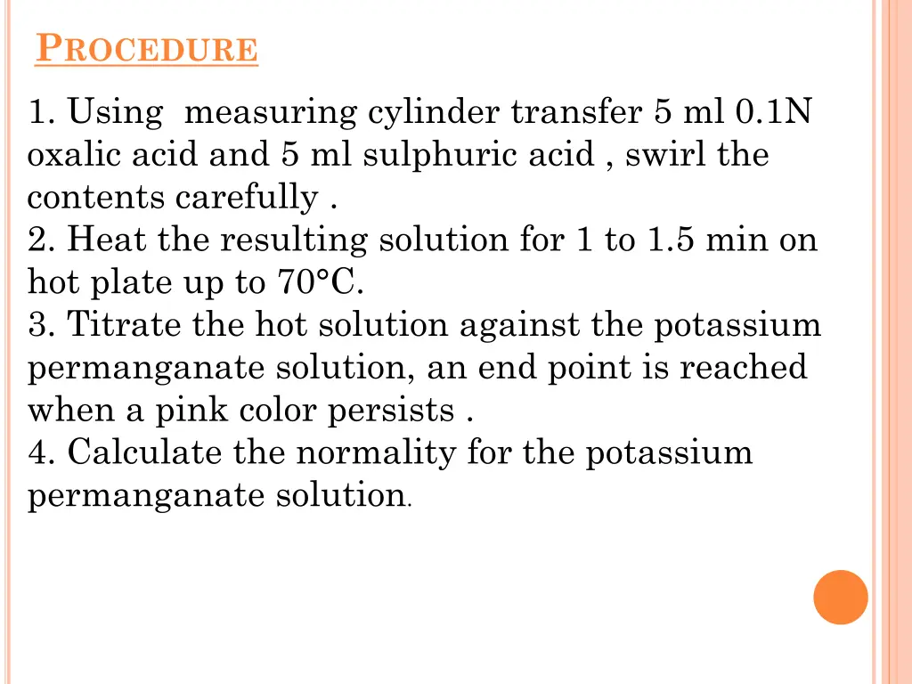 p rocedure