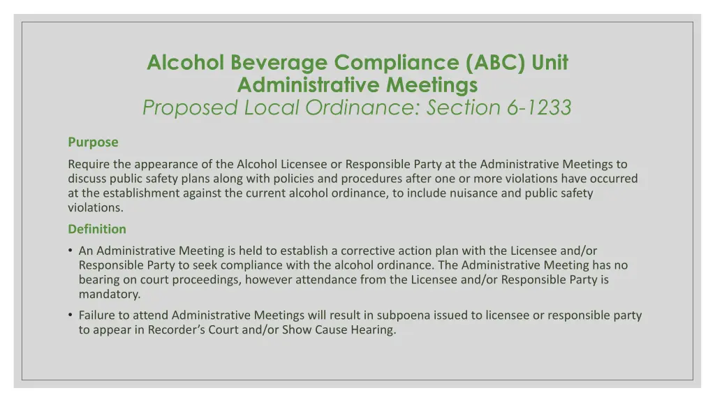 alcohol beverage compliance abc unit