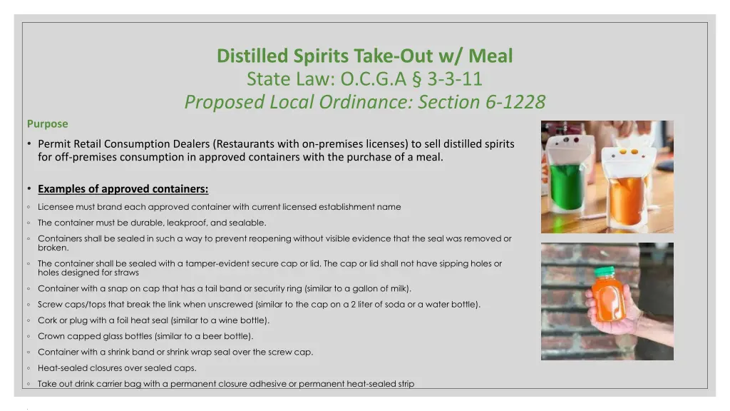 distilled spirits take out w meal state