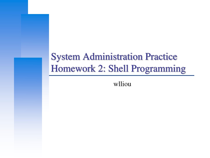 system administration practice homework 2 shell