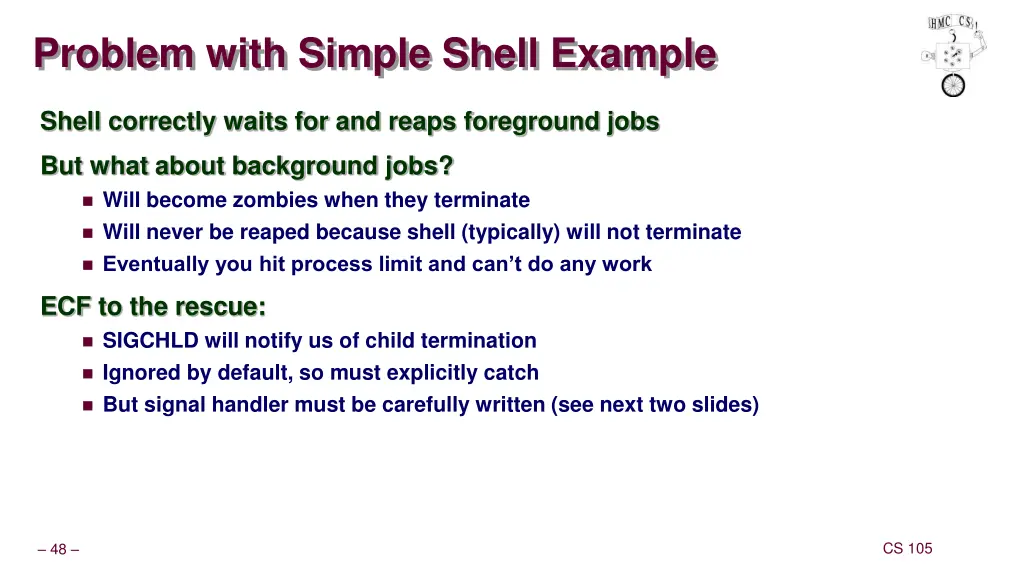 problem with simple shell example