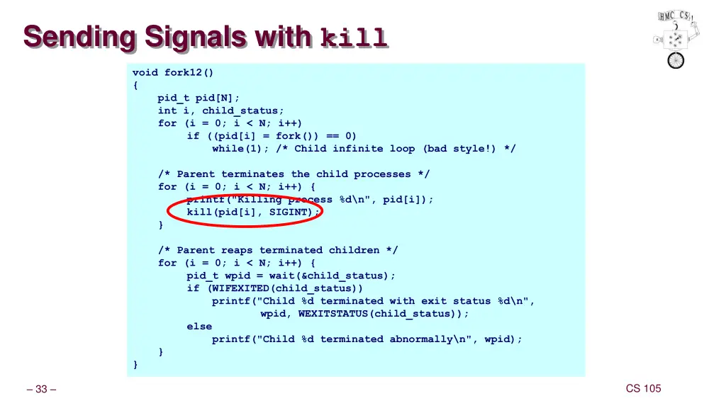 sending signals with kill 1
