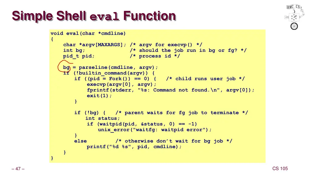 simple shell eval function