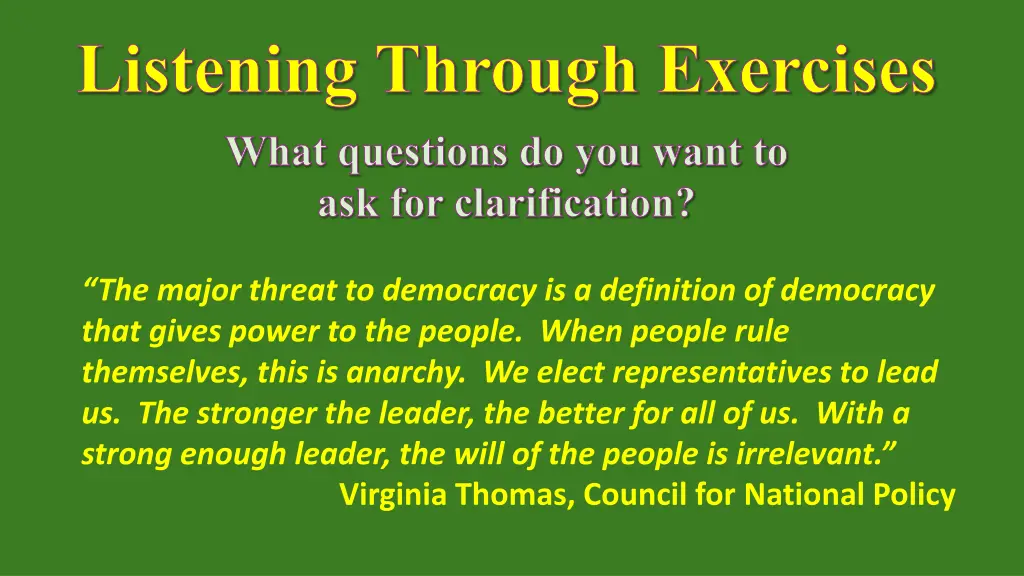listening through exercises what questions 4