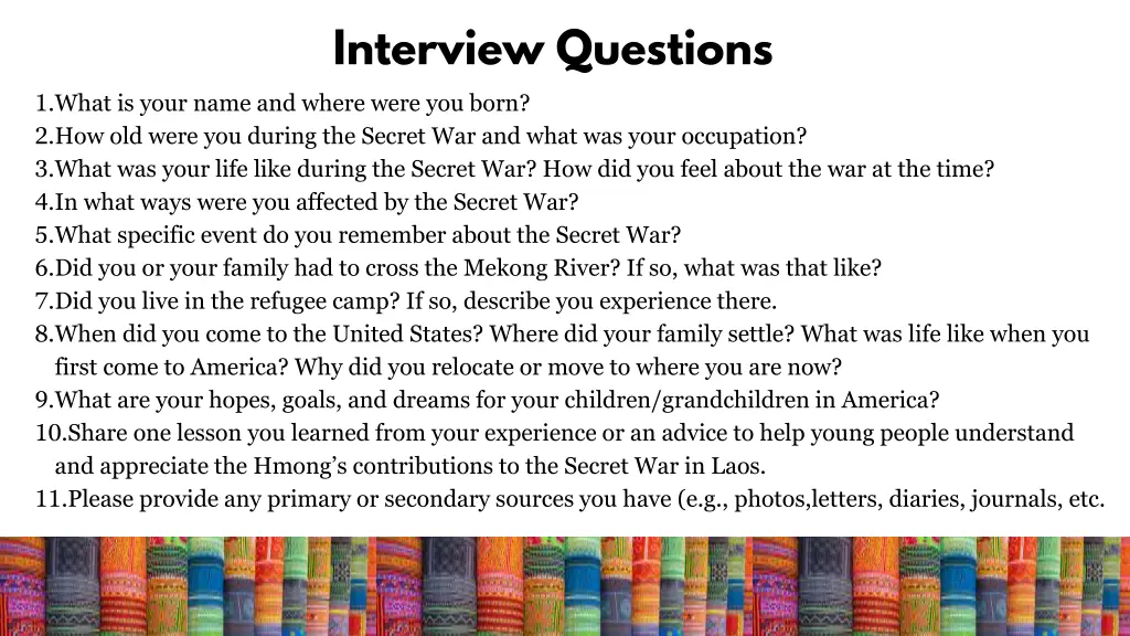 interview questions