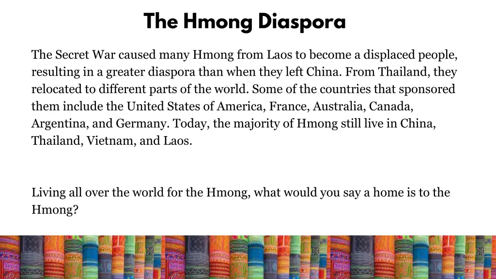 the hmong diaspora