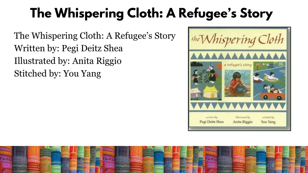 the whispering cloth a refugee s story 1