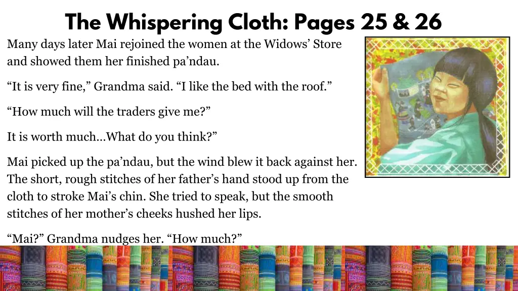 the whispering cloth pages 25 26