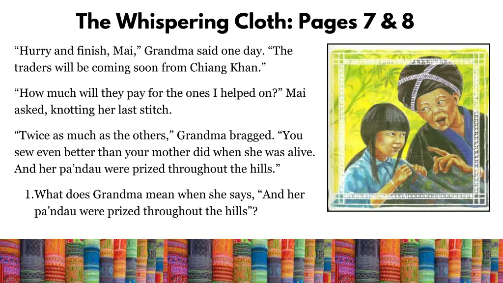 the whispering cloth pages 7 8