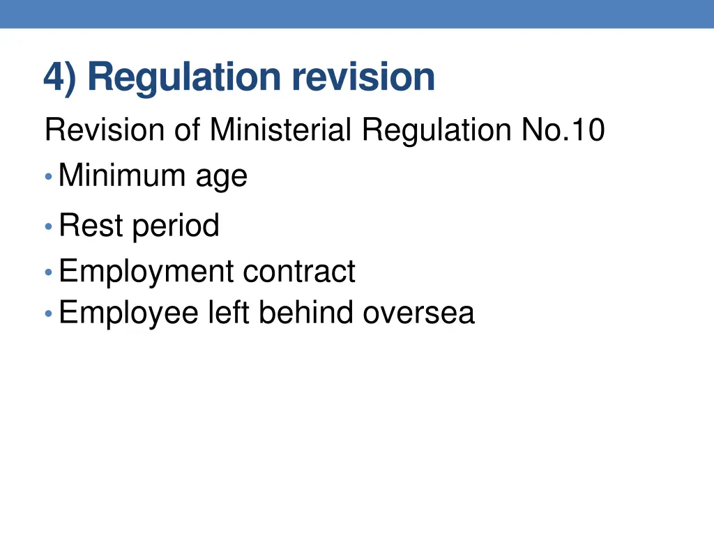 4 regulation revision revision of ministerial