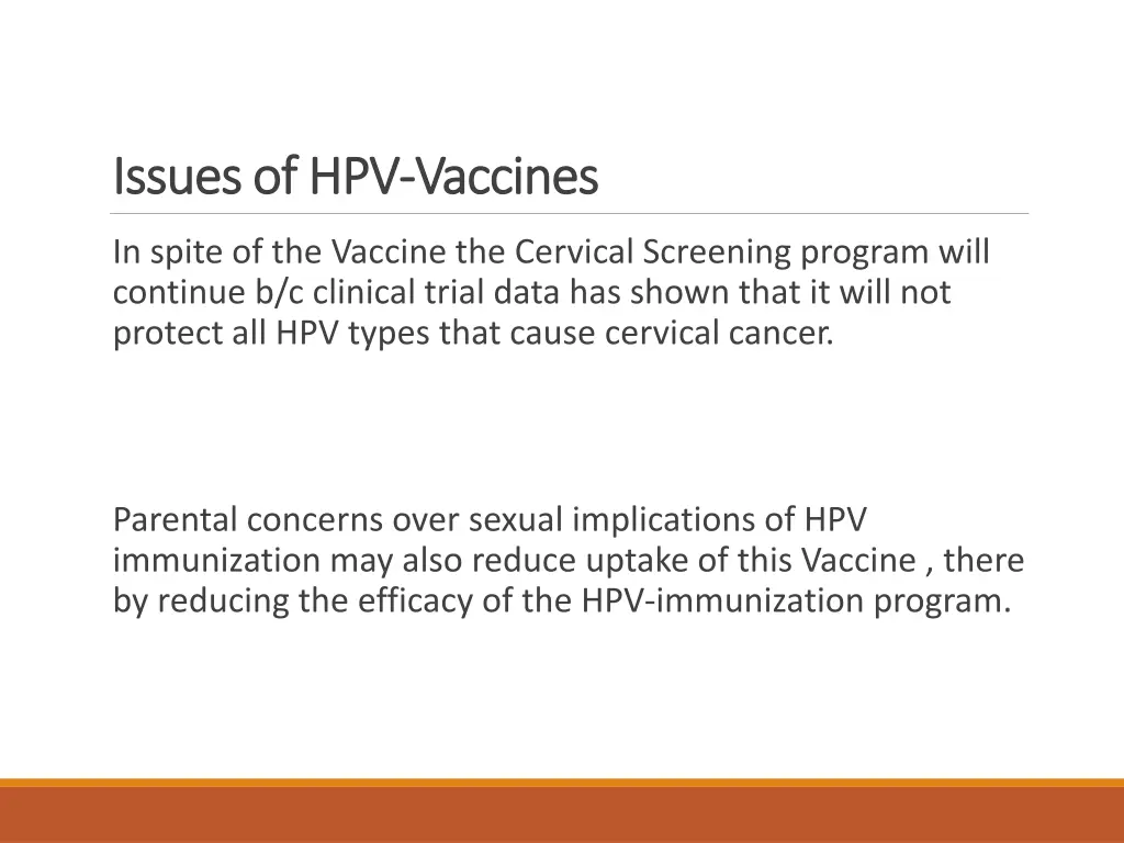 issues of hpv issues of hpv vaccines