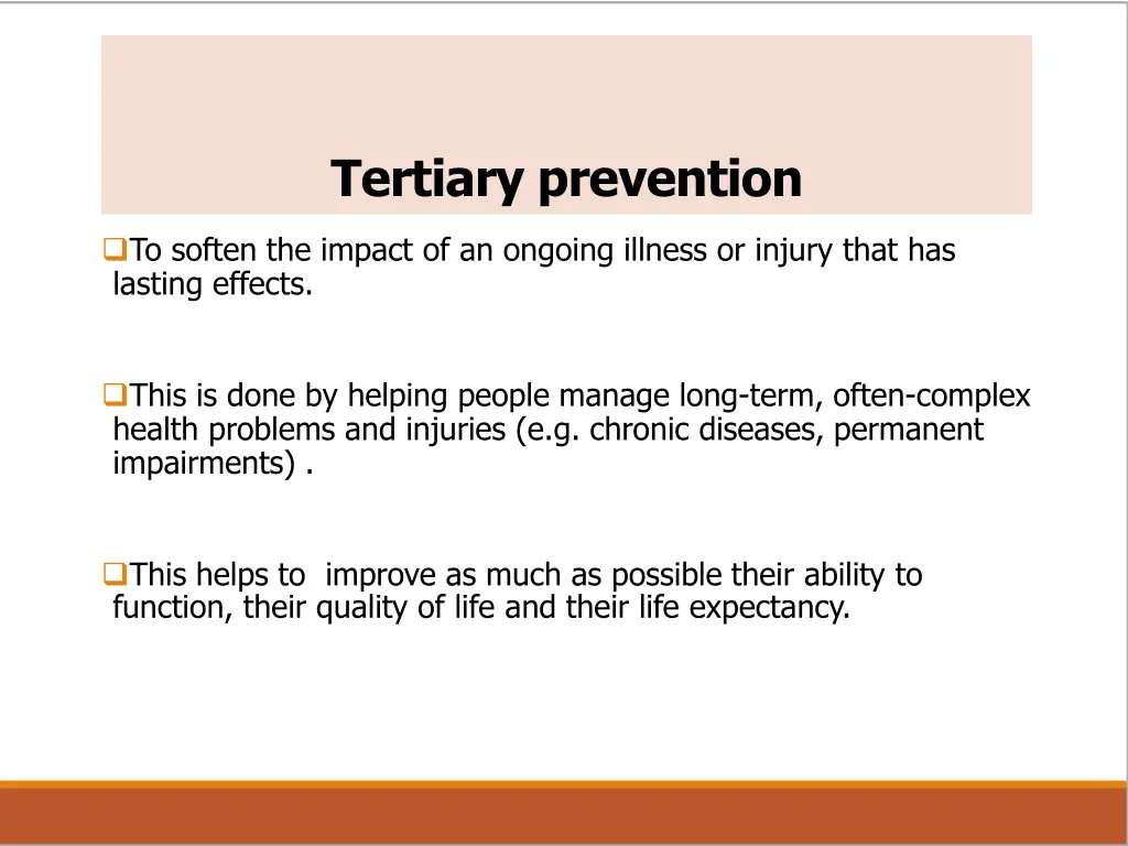 tertiary prevention