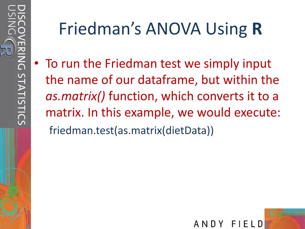 friedman s anova using r