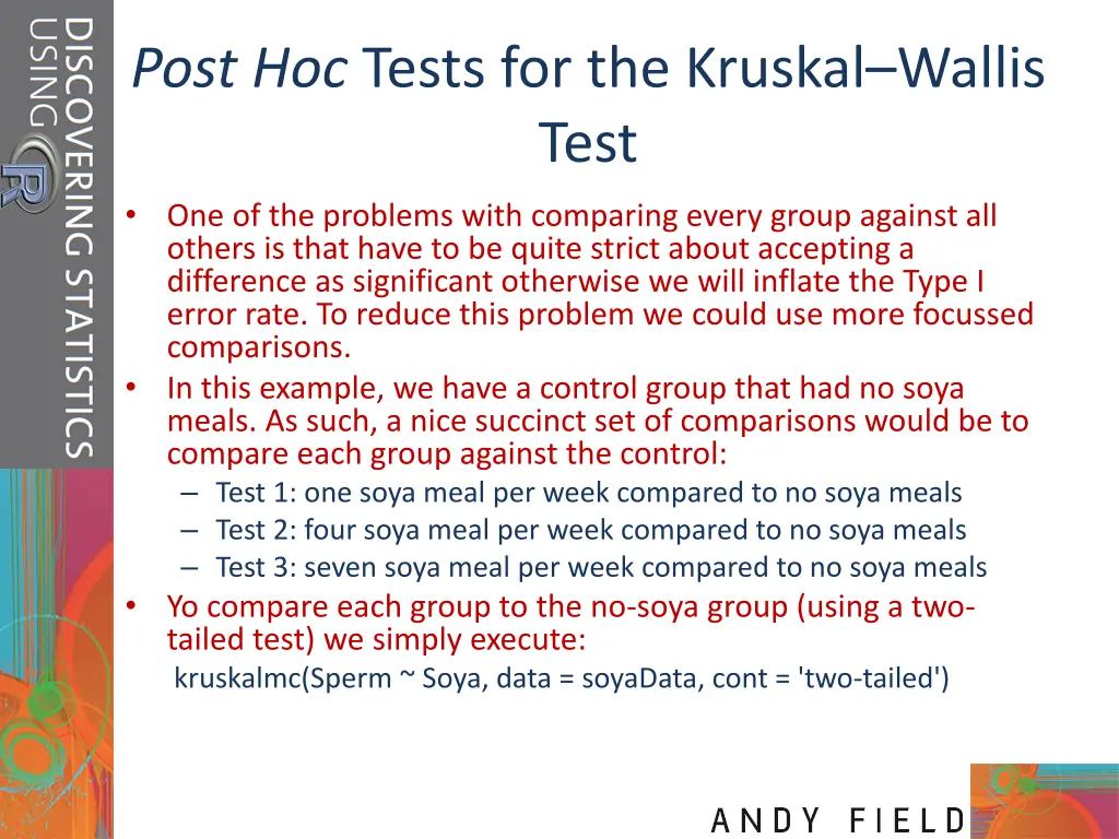 post hoc tests for the kruskal wallis test 1