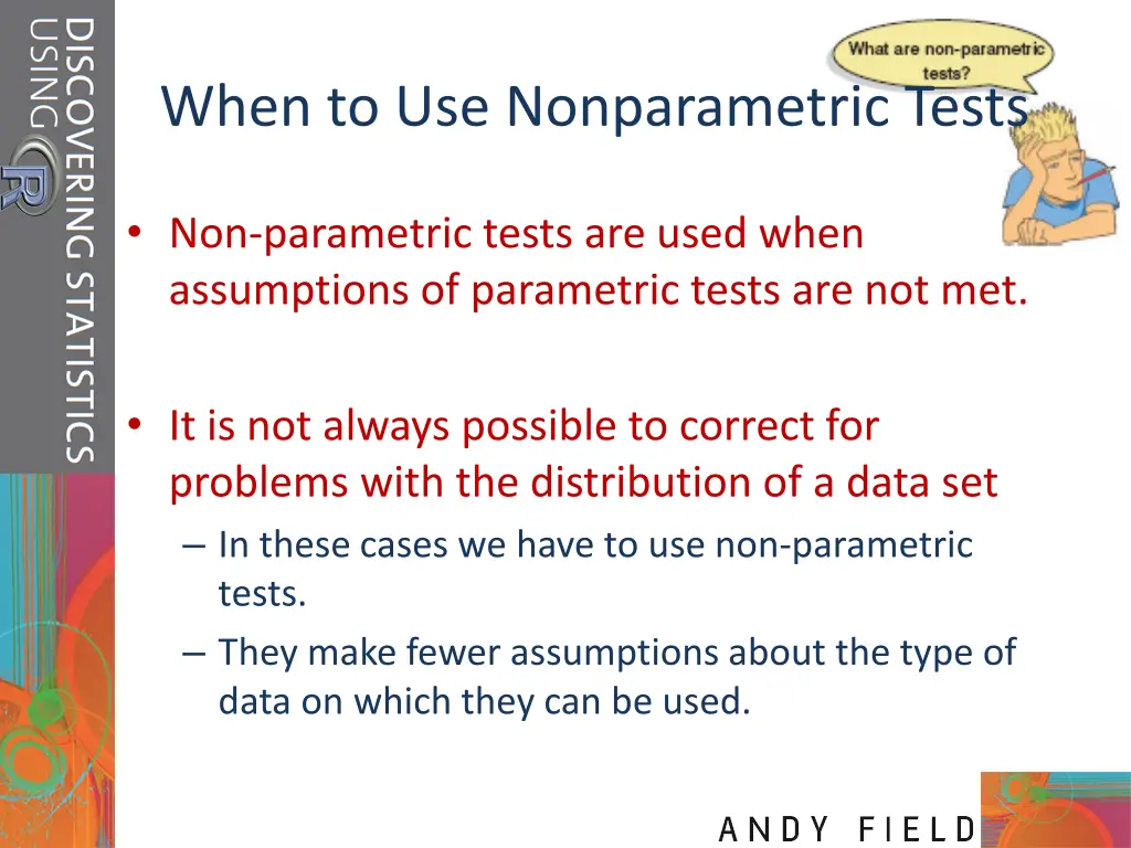 when to use nonparametric tests