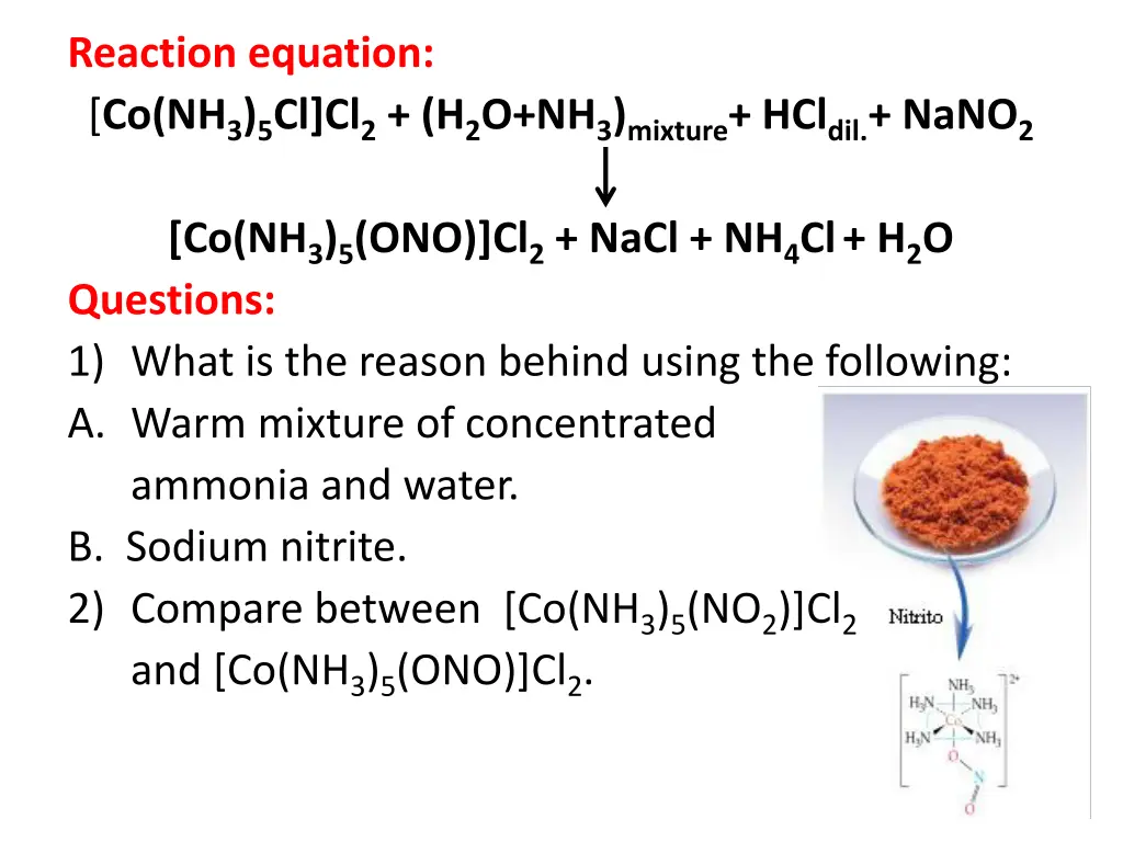 reaction equation 1