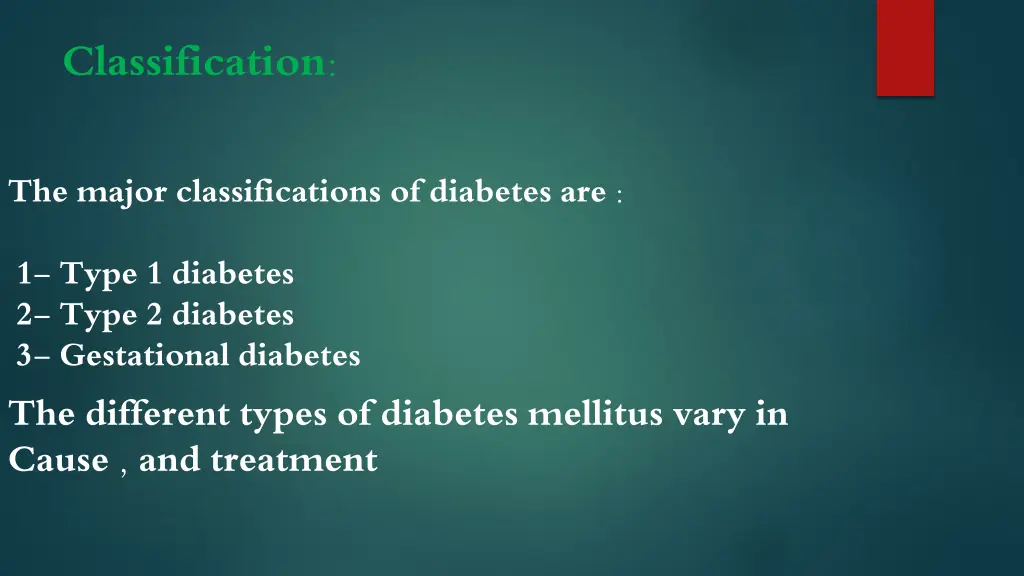 classification