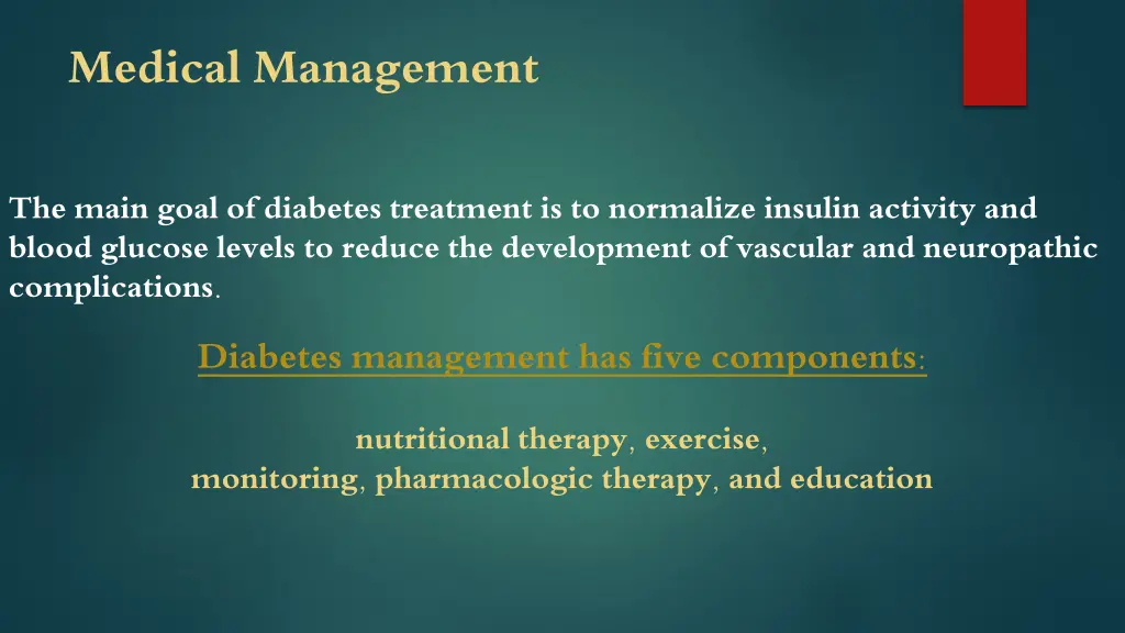 medical management