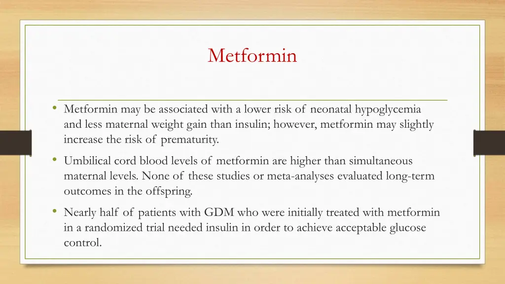 metformin