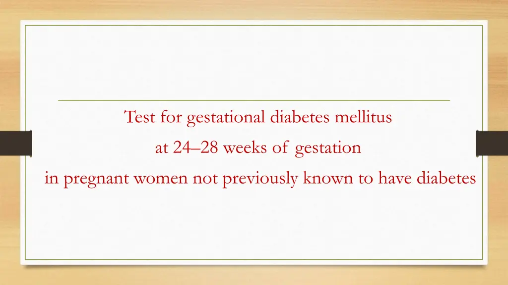 test for gestational diabetes mellitus