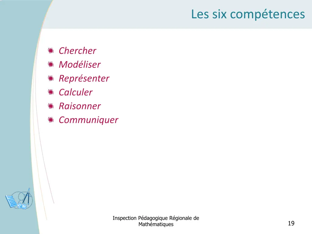 les six comp tences