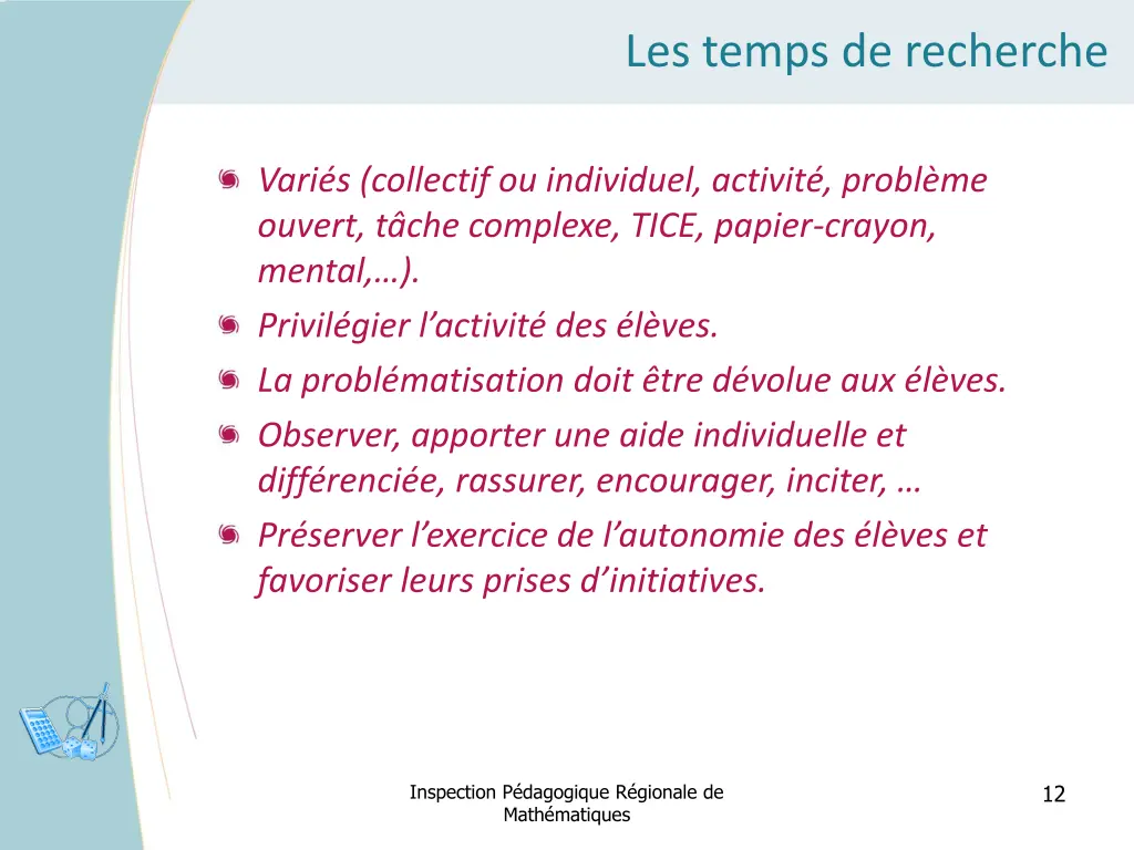 les temps de recherche
