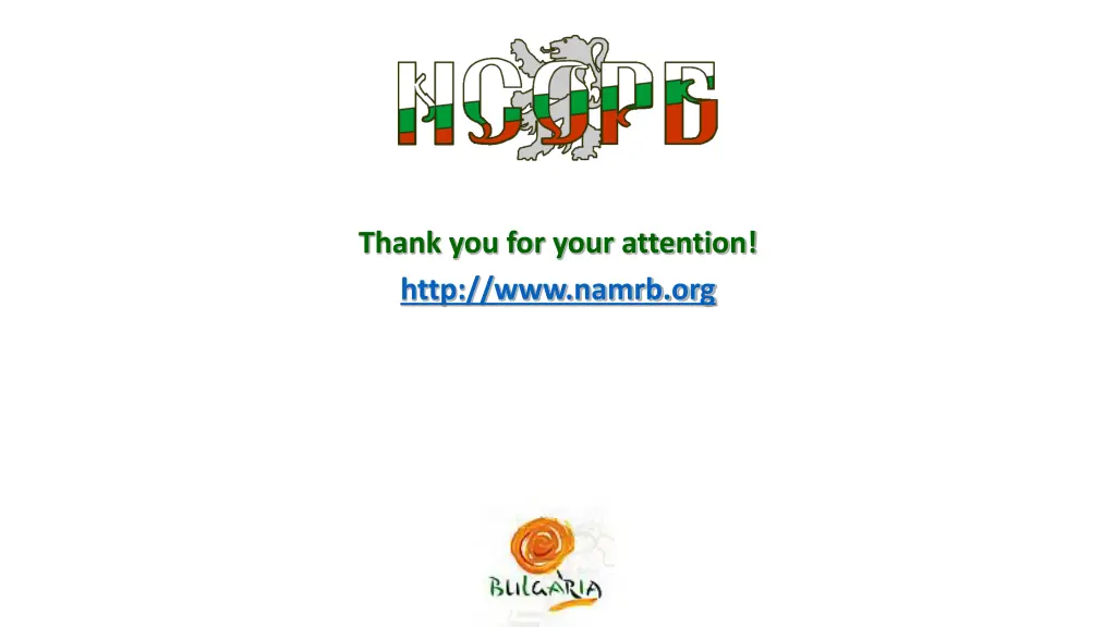 thank you for your attention http www namrb org