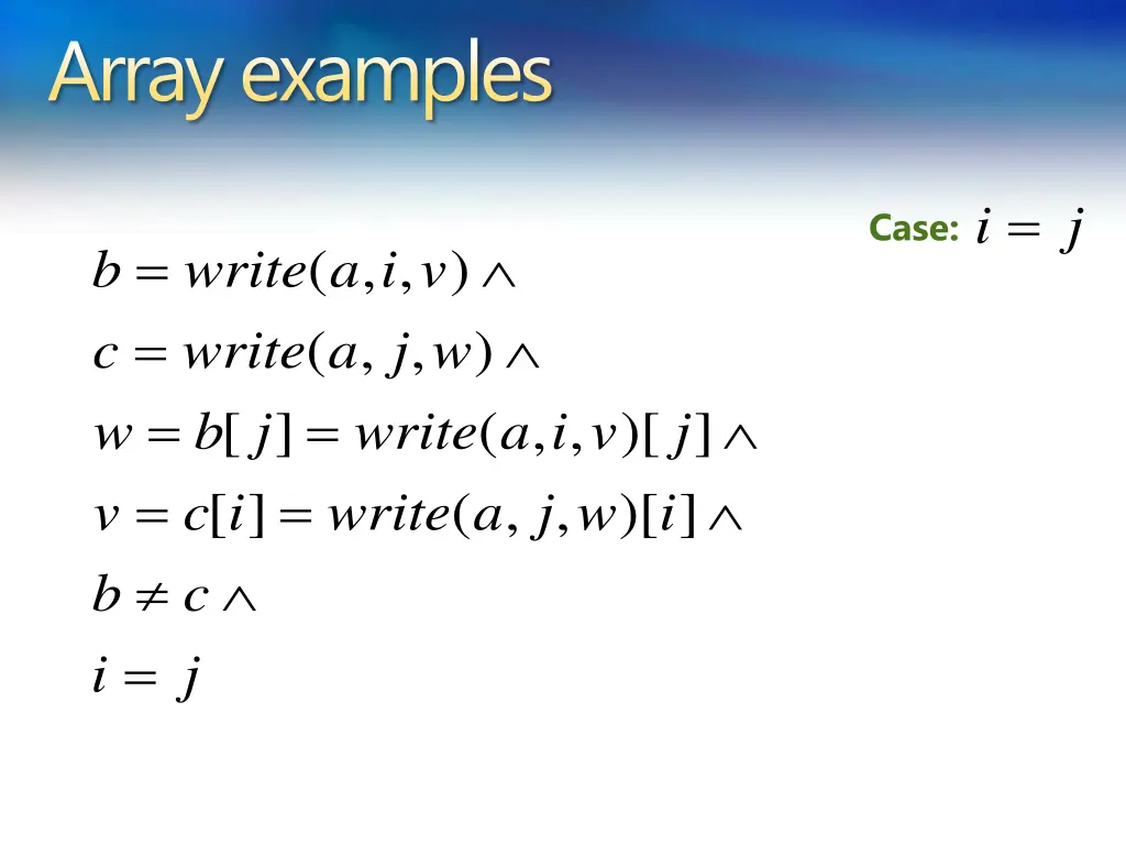 array examples 5