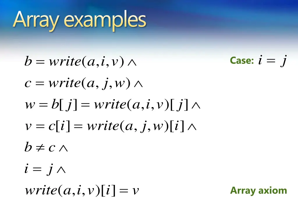 array examples 6
