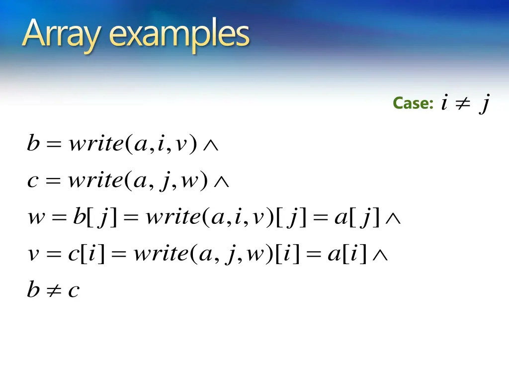array examples 8