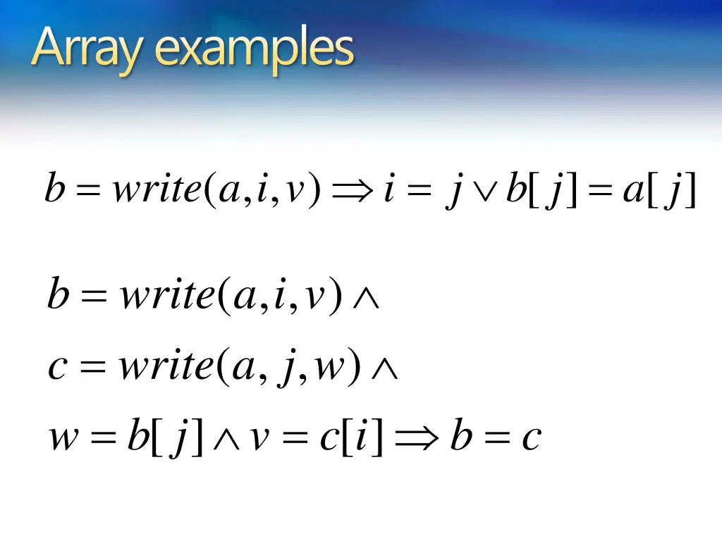 array examples