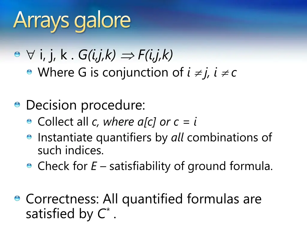 arrays galore 4