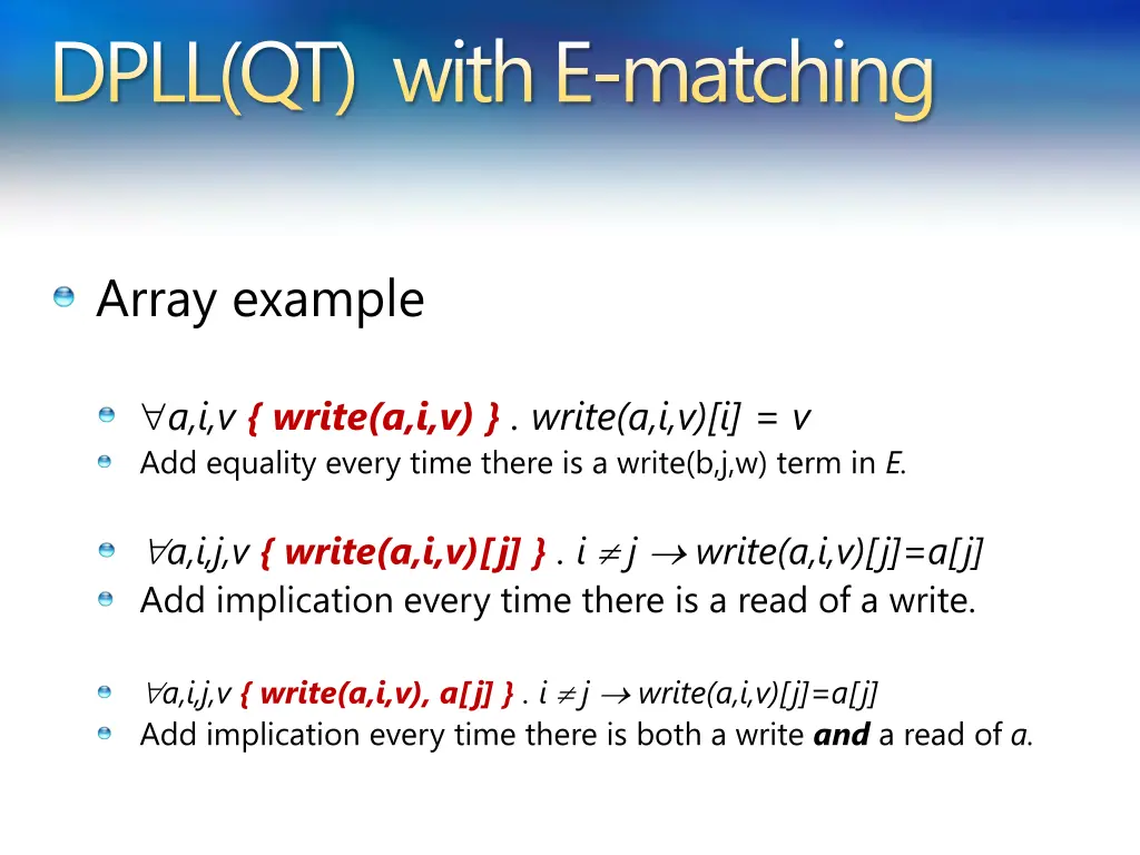 dpll qt with e matching 2