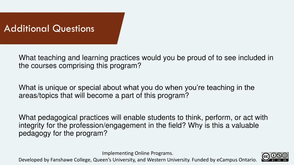 additional questions