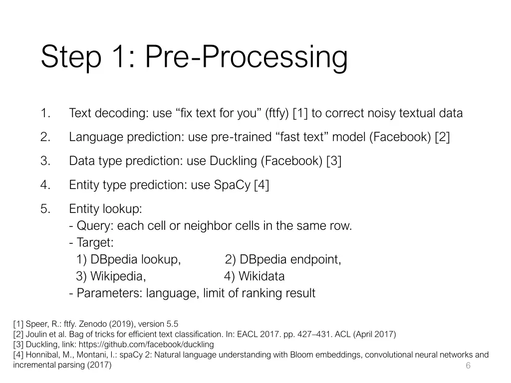 step 1 pre processing