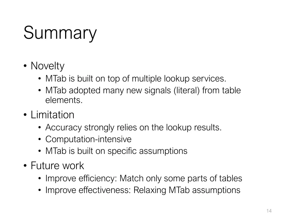summary