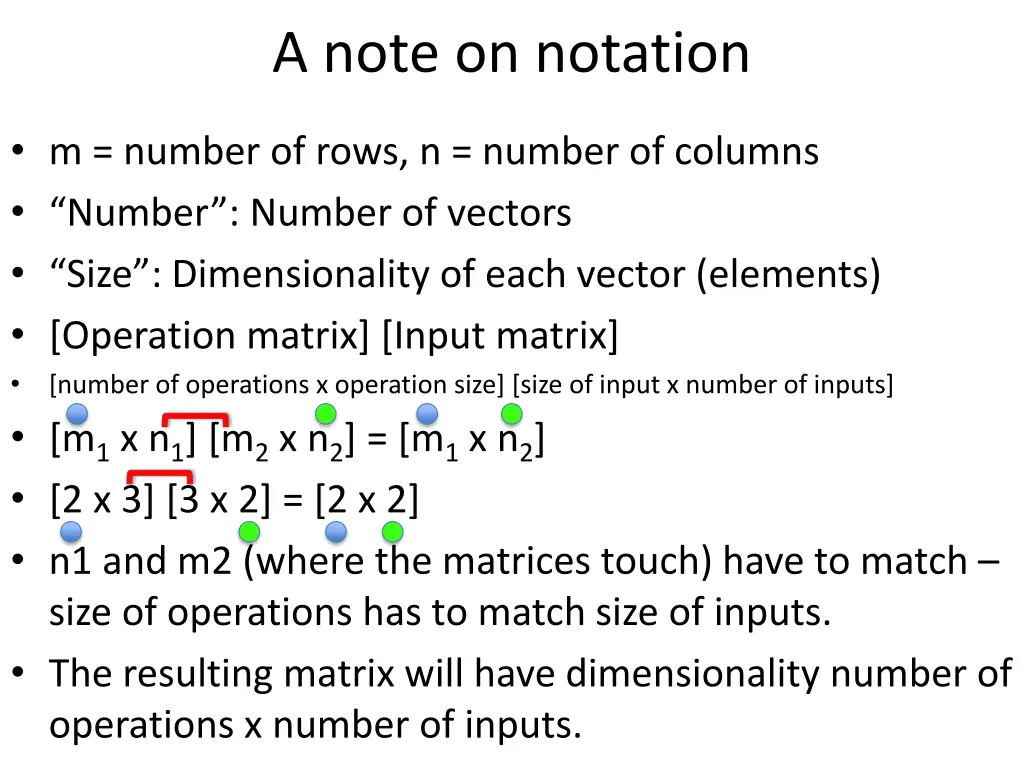 a note on notation