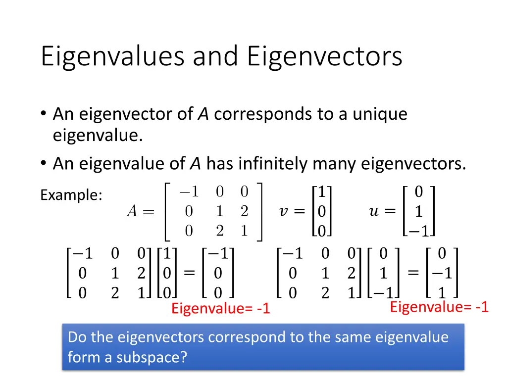 eigenvalues and eigenvectors 6