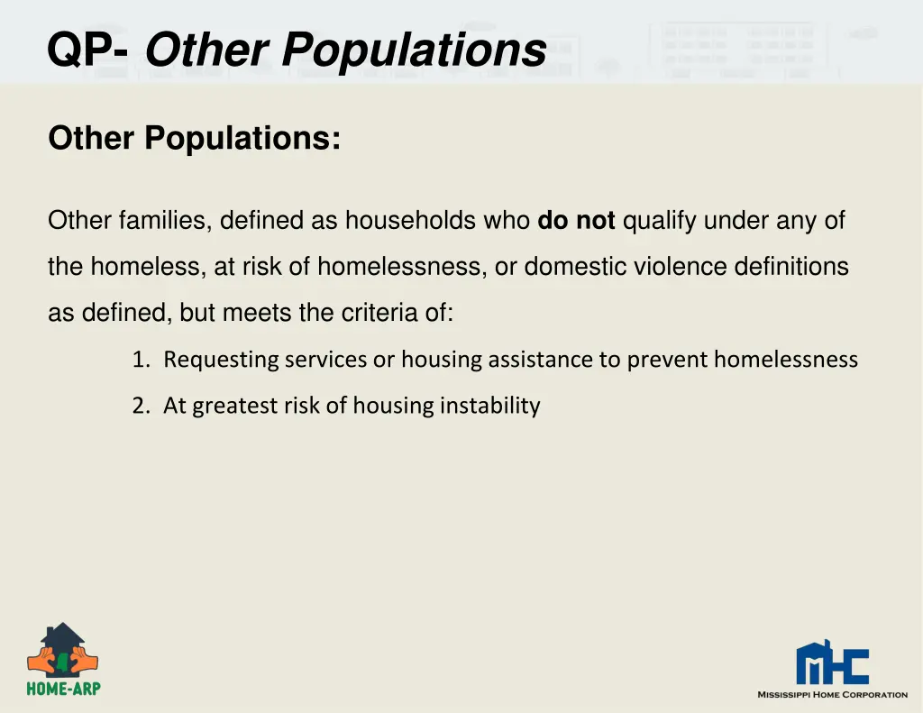 qp other populations