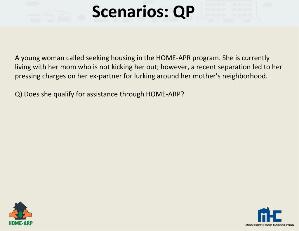 scenarios qp