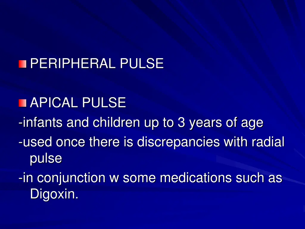 peripheral pulse
