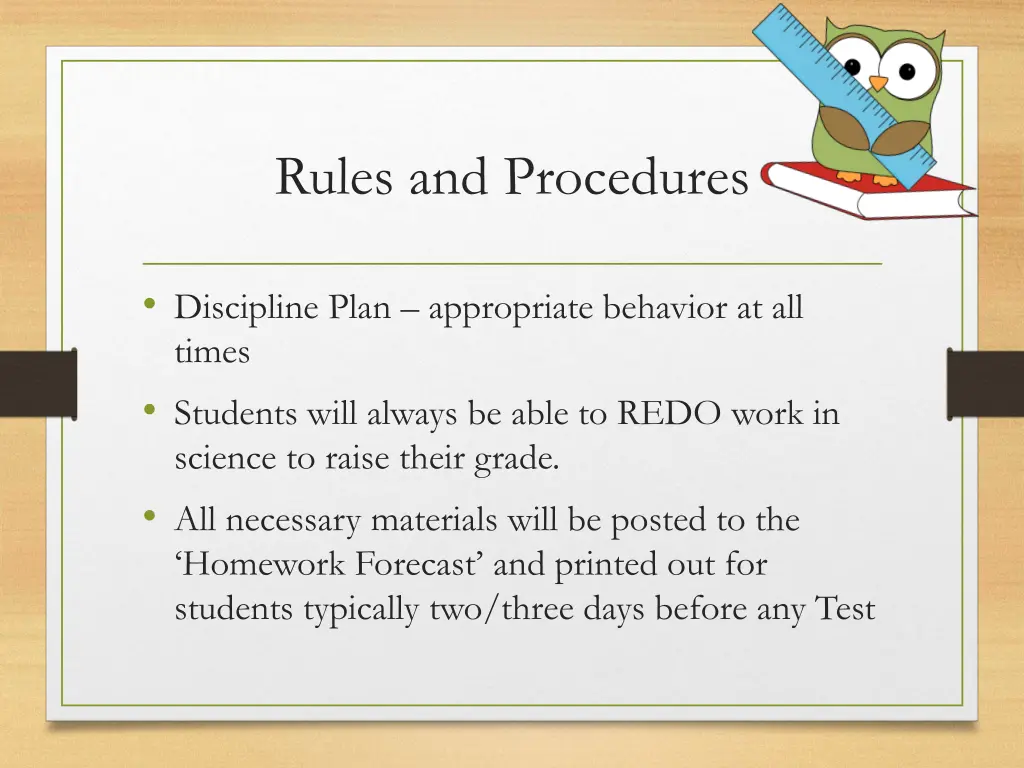 rules and procedures
